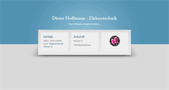 Desktop Screenshot of elektrotechnik-hoffmann.de