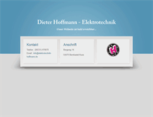 Tablet Screenshot of elektrotechnik-hoffmann.de